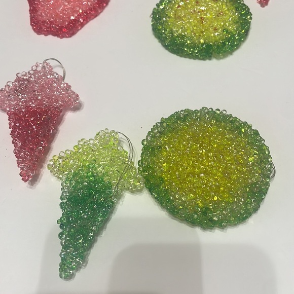 Vintage Beaded Ornaments Set of 9 - Picture 4 of 4